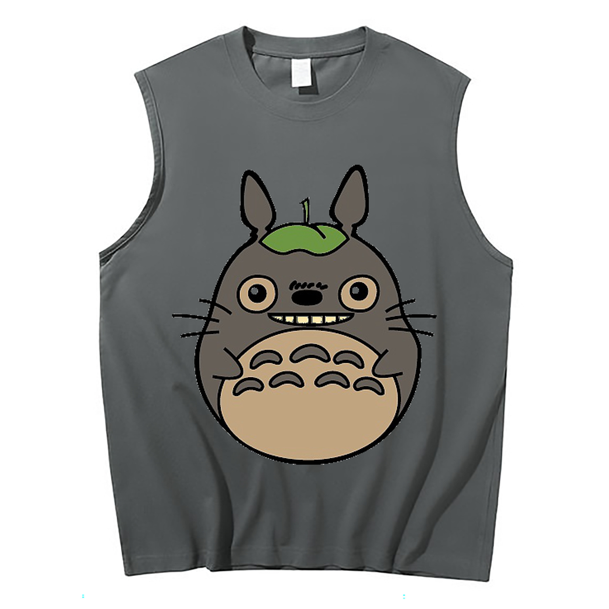 （画像用） となりのトトロ 草壁メイ 草壁サツキ My Neighbor Totoro Satsuki Kusakabe Mei Kusakabe コットン100％タンクトップ（フロントプリント）